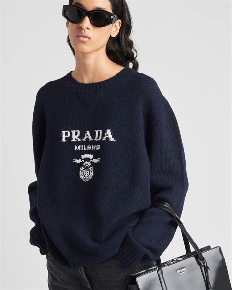 prada pullover gelb|Prada knit shirts.